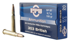 PPU PP303S1 Standard Rifle 303 British 150 GR Soft Point 20 Bx/ 10 Cs