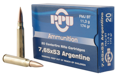 PPU PP68H Metric Rifle 7.65x53mm Argentine 174 GR Full Metal Jacket 20 Bx/ 10 Cs