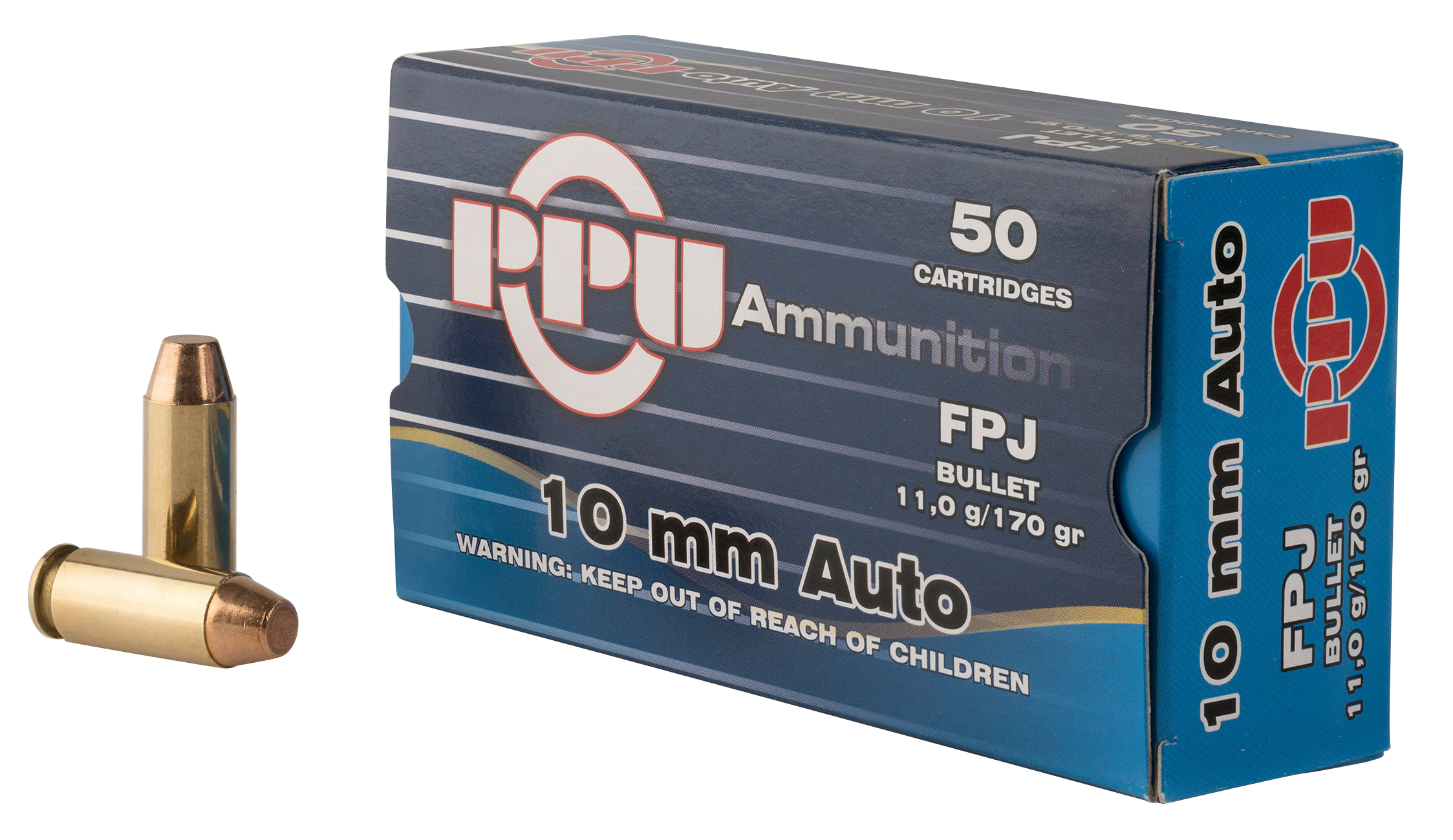 PPU Automatic Flat Point Jacketed Ammo