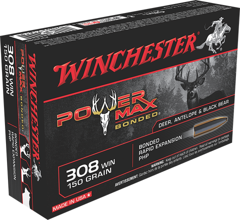 Winchester Ammo X3085BP Super-X 308 Winchester/7.62 NATO 150 GR Power Max Bonded 20 Bx/10 Cs