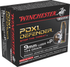 Winchester Ammo S9MMPDB Elite 9mm Luger +P 124 GR Bonded Jacket Hollow Point 20 Bx/ 10 Cs