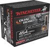 Winchester Ammo S454DB Elite 454 Casull 260 GR Dual Jacket Hollow Point 20 Bx/10 Cs
