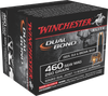 Winchester Ammo S460SWDB Elite 460 Smith & Wesson Magnum 260 GR Dual Jacket Hollow Point 20 Bx/10 Cs
