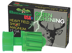 Brenneke SL122HFSGL Green Lightning 12 Ga 2.75" 1-1/4oz Slug 5Bx/40Cs