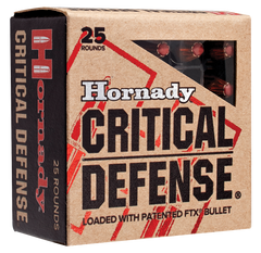 Hornady 90900 Critical Defense 45 Automatic Colt Pistol (ACP) 185 GR Flex Tip Expanding 20 Bx/ 10 Cs