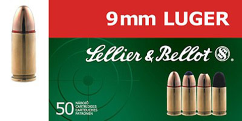 Sellier & Bellot SB9C 9mm JHP 115 GR 50Box/20Case