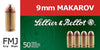 Sellier & Bellot SB9MAK 9x18 Makarov 95 GR Full Metal Jacket 50 Bx/ 20 Cs