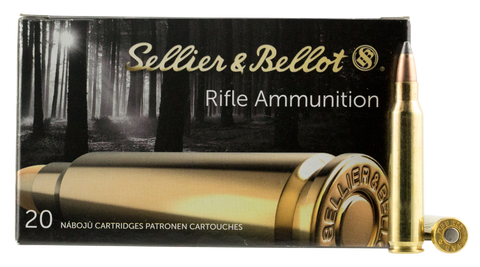 Sellier & Bellot SB223B Rifle 223 Remington/5.56 NATO 55 GR Soft Point 20 Bx/ 50 Cs