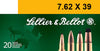 Sellier & Bellot SB76239B Rifle 7.62X39mm 123 GR Soft Point 20 Bx/ 30 Cs
