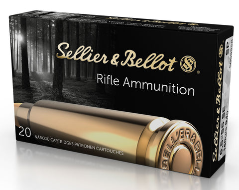 Sellier & Bellot SB6555B Rifle 6.5X55mm Swedish 140 GR Soft Point 20 Bx/ 20 Cs