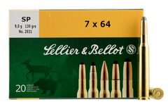 Sellier & Bellot SB764A Rifle 7X64mm Brenneke 139 GR Soft Point 20 Bx/ 20 Cs