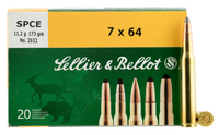 Sellier  Bellot SB764B Rifle Hunting 7X64mm Brenneke 173 GR SPCE (Soft Point Cut-Through Edge) 20 Bx/ 20 Cs