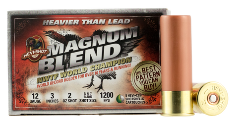 Hevishot 41255 Magnum Blend Turkey 12 Gauge 3" 2 oz 5,6,7 Shot 5 Bx/ 10