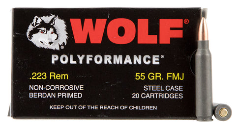 Wolf MC22355HP Hollow Point 223 Remington NATO 55 GR HP 500 Bx/ 1 Cs - 500 Rounds