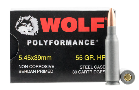 Wolf 545BHP Performance 5.45x39mm Bimetal HP 55 GR 750 Rds - 750 Rounds