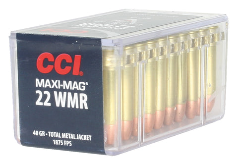 CCI 0023 Select 22 Win Mag Total Metal Jacket 40 GR 50Box/40Case