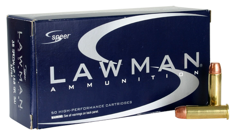 Speer 53750 Lawman 38 Special Total Metal Jacket 158 GR 50Box/20Case