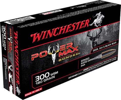 Winchester Ammo X300WSMBP Super-X 300 Winchester Short Magnum 180 GR Power Max Bonded 20 Bx/10 Cs
