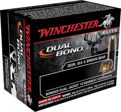 Winchester Ammo S44RMDB Elite 44 Remington Magnum 240 GR Dual Jacket Hollow Point 20 Bx/ 10 Cs