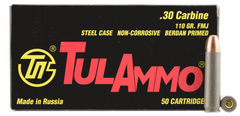 Tulammo TA301100 Centerfire Rifle 30 Carbine 110 GR FMJ 50 Bx/ 20 Cs