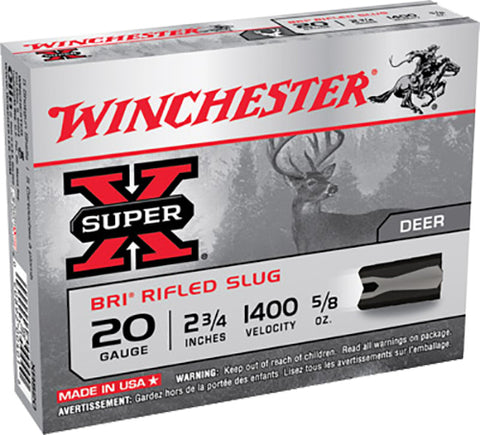 Winchester Ammo XRS20 Super-X 20 Gauge 2.75" 5/8 oz Slug Shot 5 Bx/50 Cs