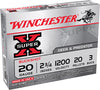 Winchester Ammo XB203 Super-X 20 Gauge 2.75" Copper-Plated Lead 20 Pellets 3 Buck 5 Bx/ 50 Cs