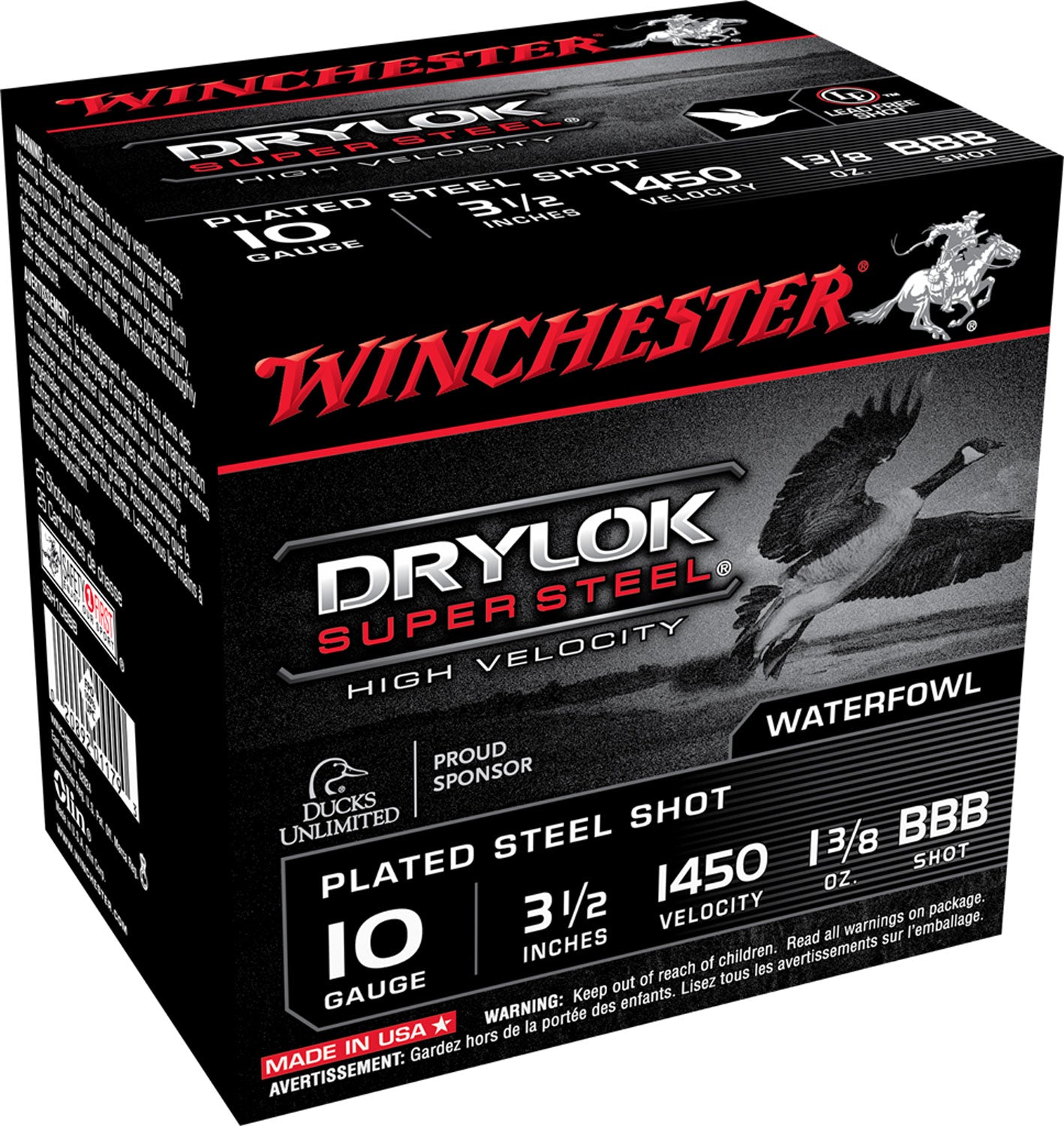 Winchester Drylock Super Steel High Velocity BBB 1-3/8oz Ammo