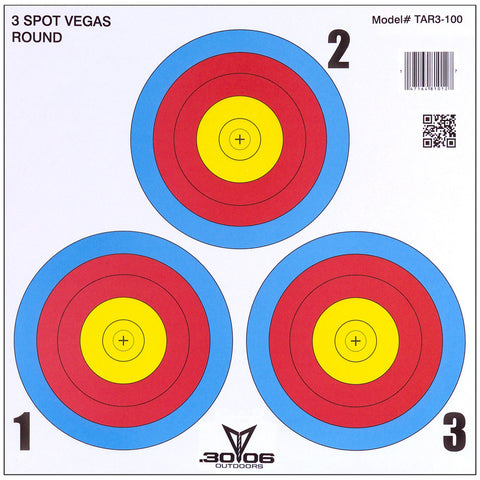30-06 3 Spot Vegas Targets 100 pk.