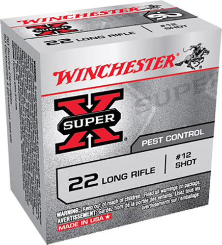 Winchester Ammo X22LRS Super-X 22 Long Rifle 40 GR #12 Shot 50 Bx/ 100 Cs