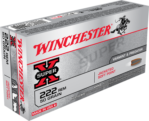 Winchester Ammo X223R Super-X 223 Remington/5.56 NATO 55 GR Pointed Soft Point 20 Bx/ 10 Cs