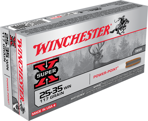 Winchester Ammo X2535 Super-X 25-35 Winchester 117 GR Soft Point 20 Bx/ 10 Cs