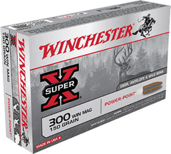 Winchester Ammo X30WM1 Super-X 300 Winchester Magnum 150 GR Power-Point 20 Bx/ 10 Cs