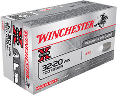 Winchester Ammo X32201 Super-X 32-20 Winchester 100 GR Lead 50 Bx/ 10 Cs