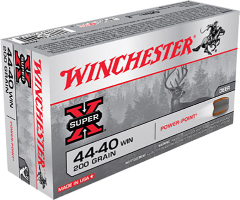 Winchester Ammo X4440 Super-X 44-40 Winchester 200 GR Soft Point 50 Bx/ 10 Cs