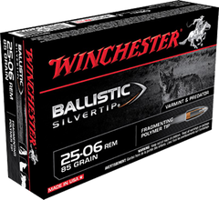 Winchester Ammo SBST2506A Supreme 25-06 Remington 85 GR Ballistic Silvertip 20 Bx/ 10 Cs