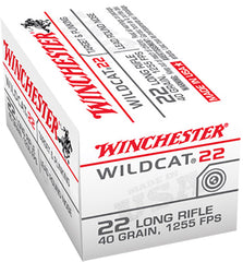 Winchester Ammo WW22LR Wildcat 22 Long Rifle 40 GR Lead Round Nose 50 Bx/ 100 Cs