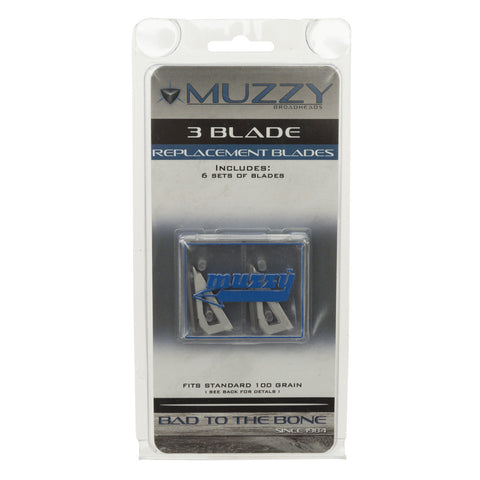 Muzzy Replacement Blades 3 Blade 100 gr. 18 pk.