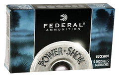 Federal F2033B Power-Shok Buckshot 20 Gauge 2.75" 20 Pellets 3 Buck Shot 5 Bx/ 50