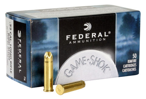 Federal 716 Standard 22 Long Rifle #12 Shot 25 GR 50Box/50Case