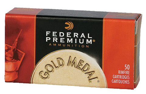 Federal 711B Gold Medal Premium Subsonic 22 LR Solid 40 GR 50Box/100Case