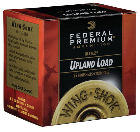 Federal P2836 Premium Upland Wing-Shok High Velocity 28 Gauge 2.75" 3/4 oz 6 Shot 25 Bx/ 10 Cs