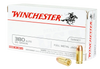 Winchester Ammo Q4206 Best Value 380 Automatic Colt Pistol (ACP) 95 GR Full Metal Jacket 50 Bx/ 10 Cs