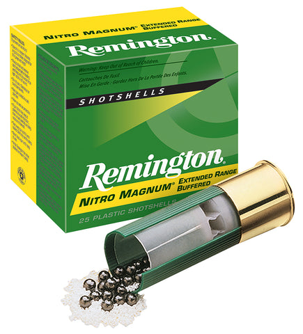 Remington Ammunition NM12H4 Nitro Mag  12 Gauge 3" 1 7/8 oz 4 Shot 25 Bx/ 10 Cs