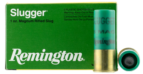 Remington Ammunition S12SRS Slugger 12 Gauge 2.75" 1 oz Slug Shot 5 Bx/ 50 Cs