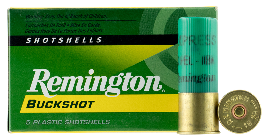 Remington Ammunition 12BK0 Express 12 Gauge 2.75" Buckshot 12 Pellets 0 Buck 5 Bx/ 50 Cs