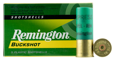 Remington Ammunition 12BK0 Express 12 Gauge 2.75" Buckshot 12 Pellets 0 Buck 5 Bx/ 50 Cs