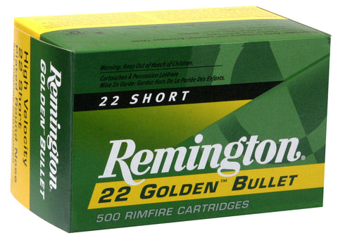 Rem Ammo 1000 22Short 29GR HV 100Bx/50Cs Plated Lead Round Nose - 100 Rounds