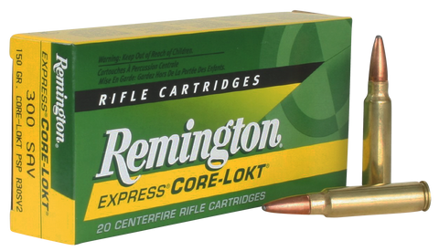 Rem Ammo R30SV2 Core-Lokt 300 Savage Pointed Soft Point 150 GR 20Box/10Case