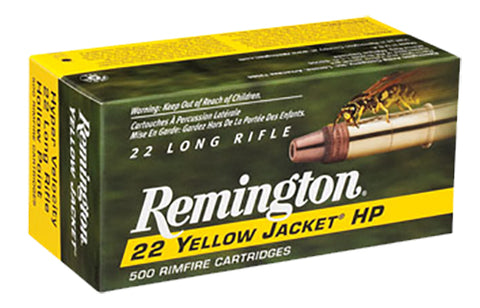 Remington 1722 Yellow Jacket 22 LR Truncated Cone Hollow Point 33GR 50Box/100Case