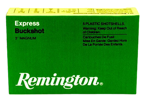 Remington Ammunition 12HB00 Express Magnum 12 Gauge 3" Buckshot 15 Pellets 00 Buck 5 Bx/ 50 Cs